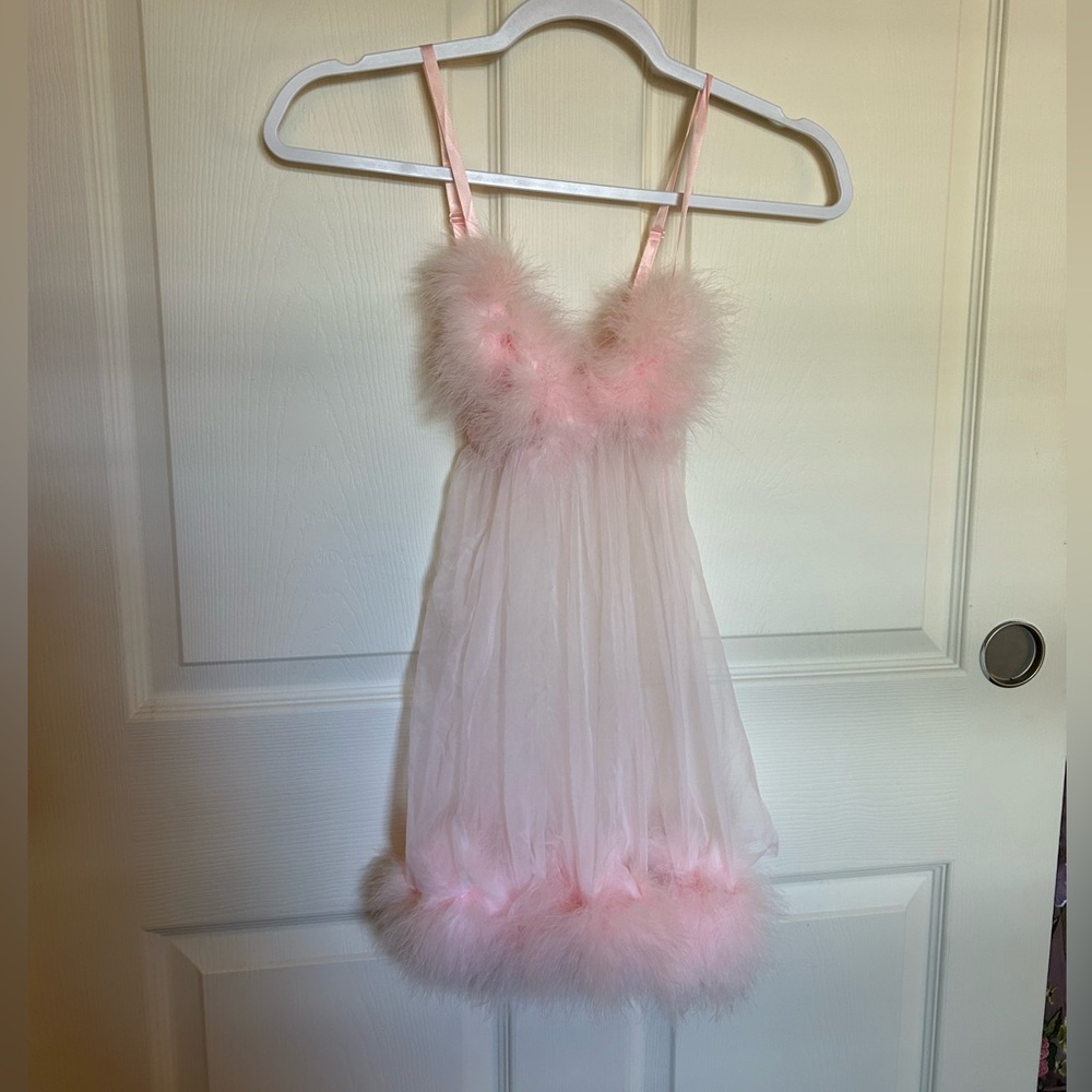 Frederick’s of Hollywood pink Fem-bot style dress